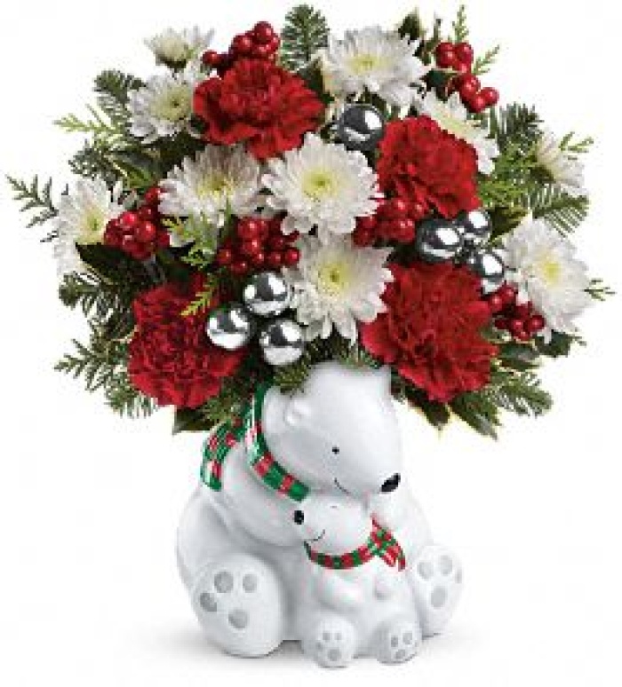 Teleflora\'s Send a Hug Cuddle Bears Bouquet